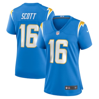 womens nike jk scott powder blue los angeles chargers game j